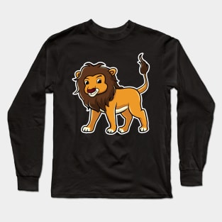 Lion Cartoon Long Sleeve T-Shirt
